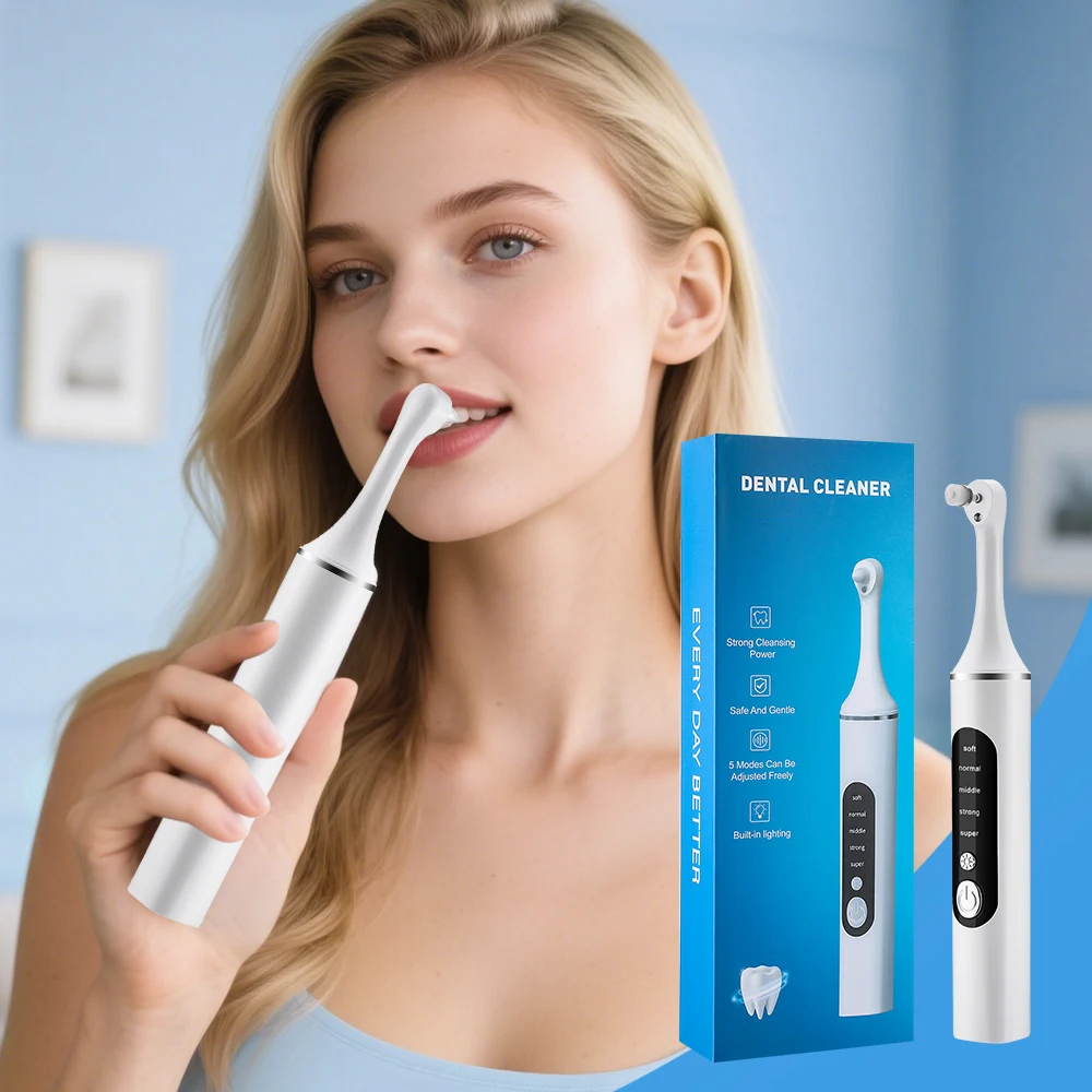 Teeth Whitening Toothbrush - Polisseuse électrique pour dents, nettoyeur de
