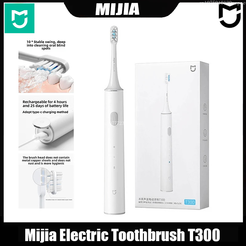 Teeth Whitening Toothbrush - Brosse à dents électrique Mijia T300,
