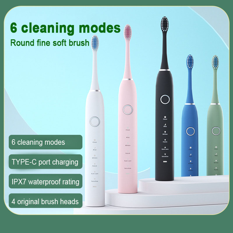 Teeth Whitening Toothbrush - Brosse à dents électrique ultrasonique rechargeable