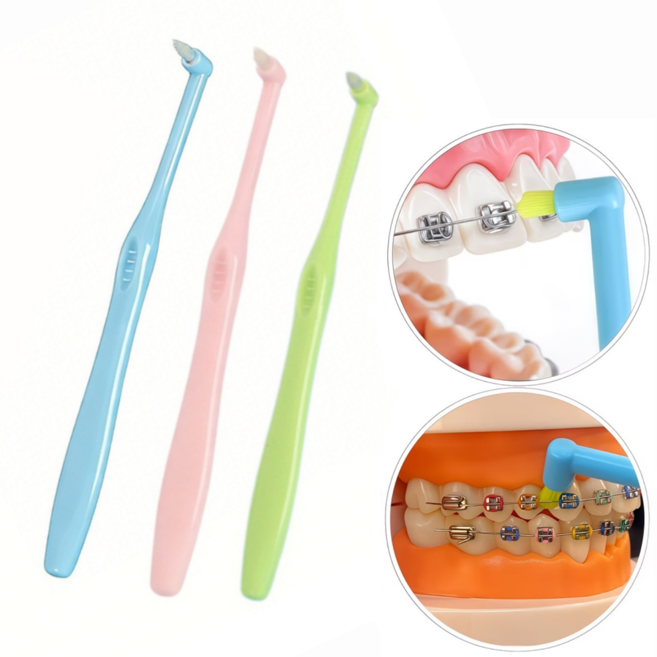 Teeth Whitening For Braces - Brosse à dents orthodontique à tête