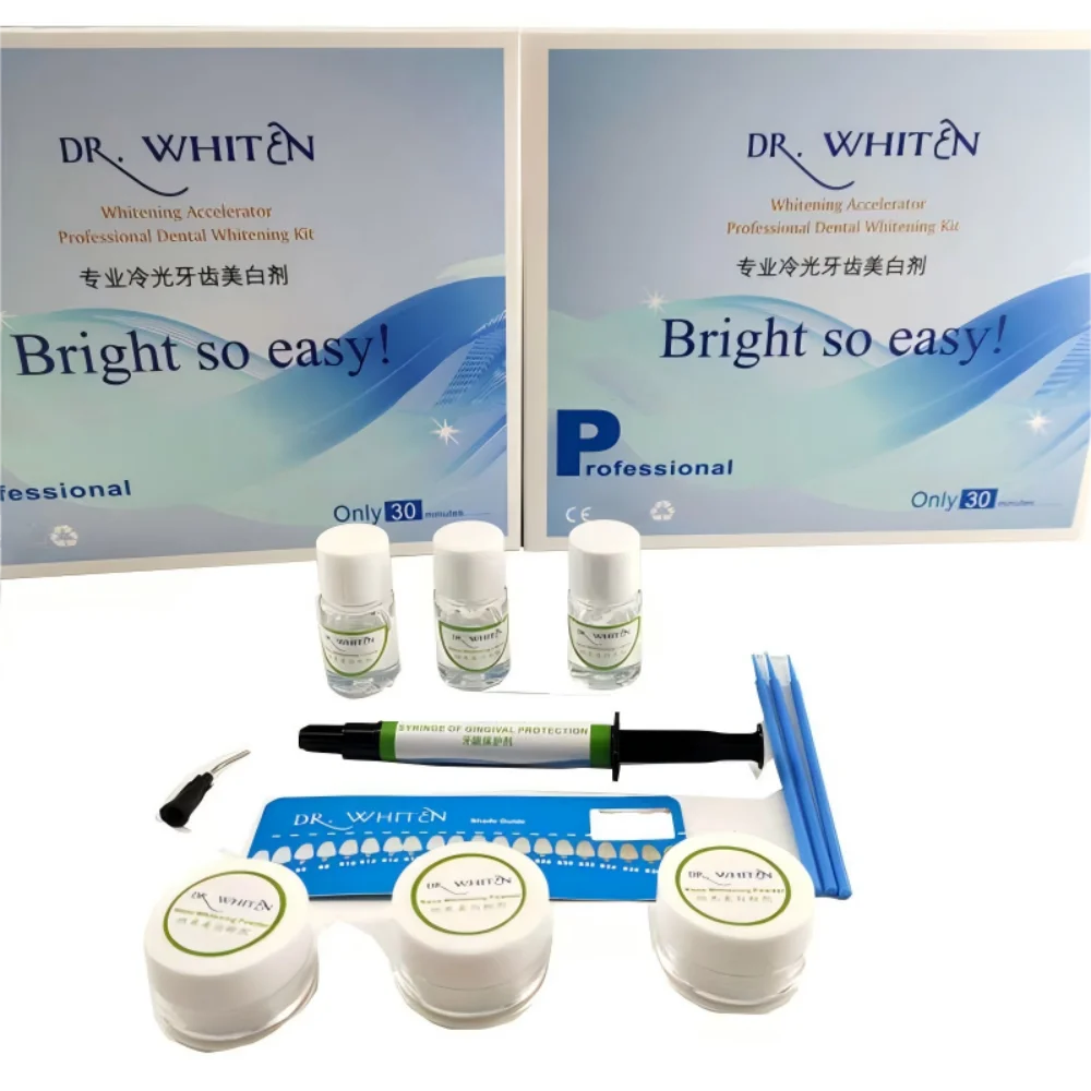 Teeth Whitening With Hydrogen Peroxide - Ensemble de blanchiment dentaire 35% HP,