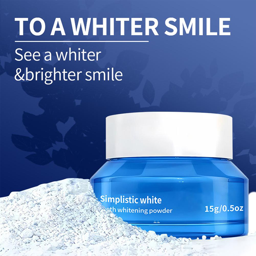 Teeth Whitening Street - Poudre blanchissante simplifiée pour les dents,