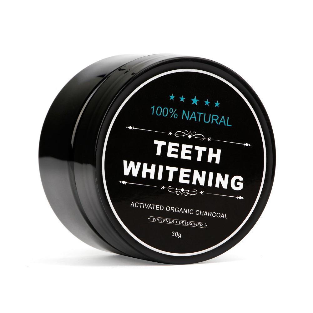 Teeth Whitening Activated Organic Charcoal - Poudre blanchissante pour les dents, charbon