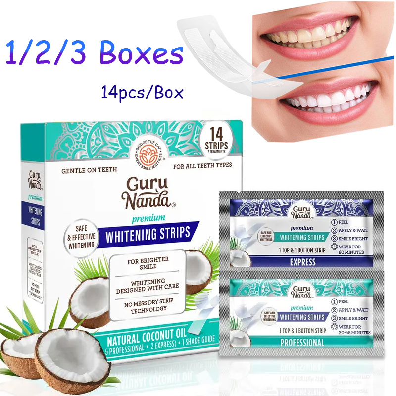 Teeth Whitening Street - 14 pièces/boîte Bandes blanchissantes pour les