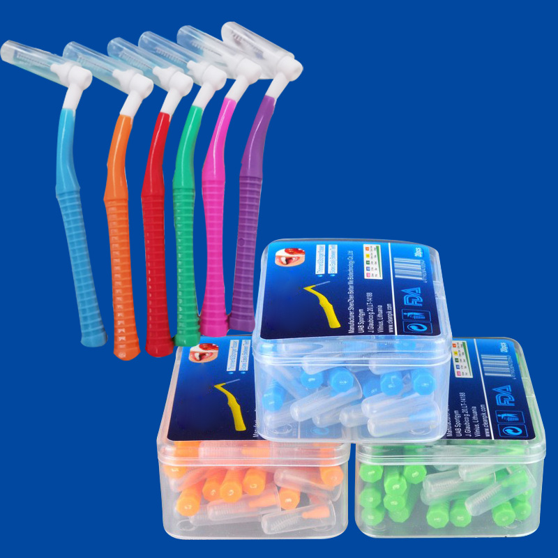 Teeth Whitening Toothbrush - Brosse interdentaire Push-Pull en forme de