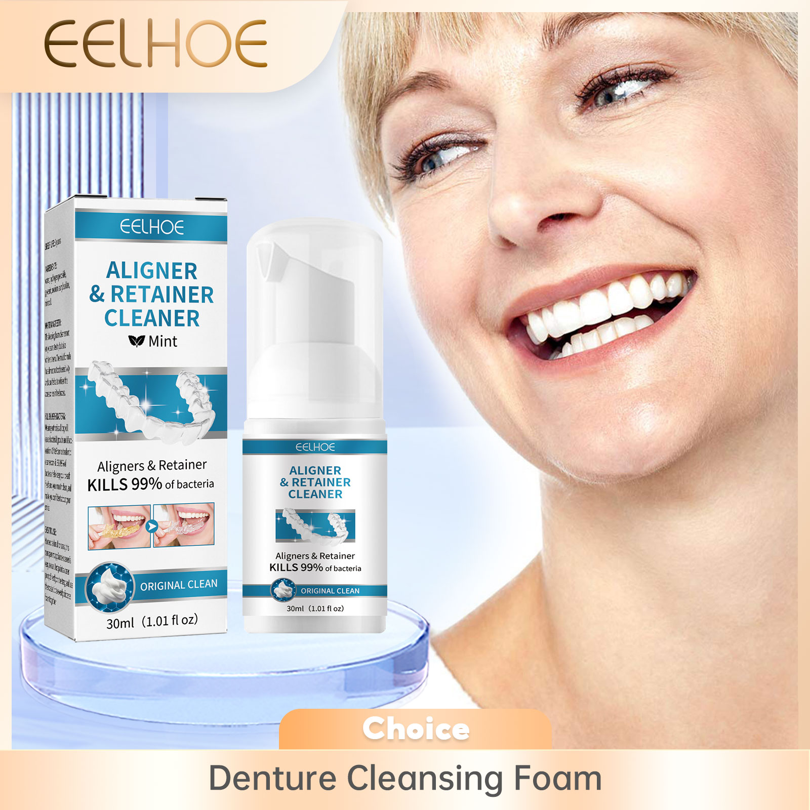Teeth Whitening For Braces - Aligneur de prothèses dentaires, mousse nettoyante