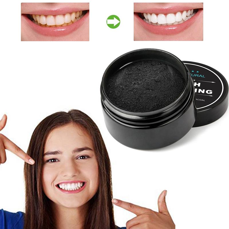 Teeth Whitening Activated Organic Charcoal - Poudre de charbon actif pour le