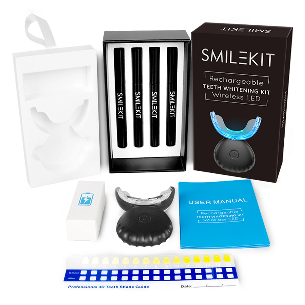 Teeth Whitening With Hydrogen Peroxide - Kit de blanchiment des dents dentaires