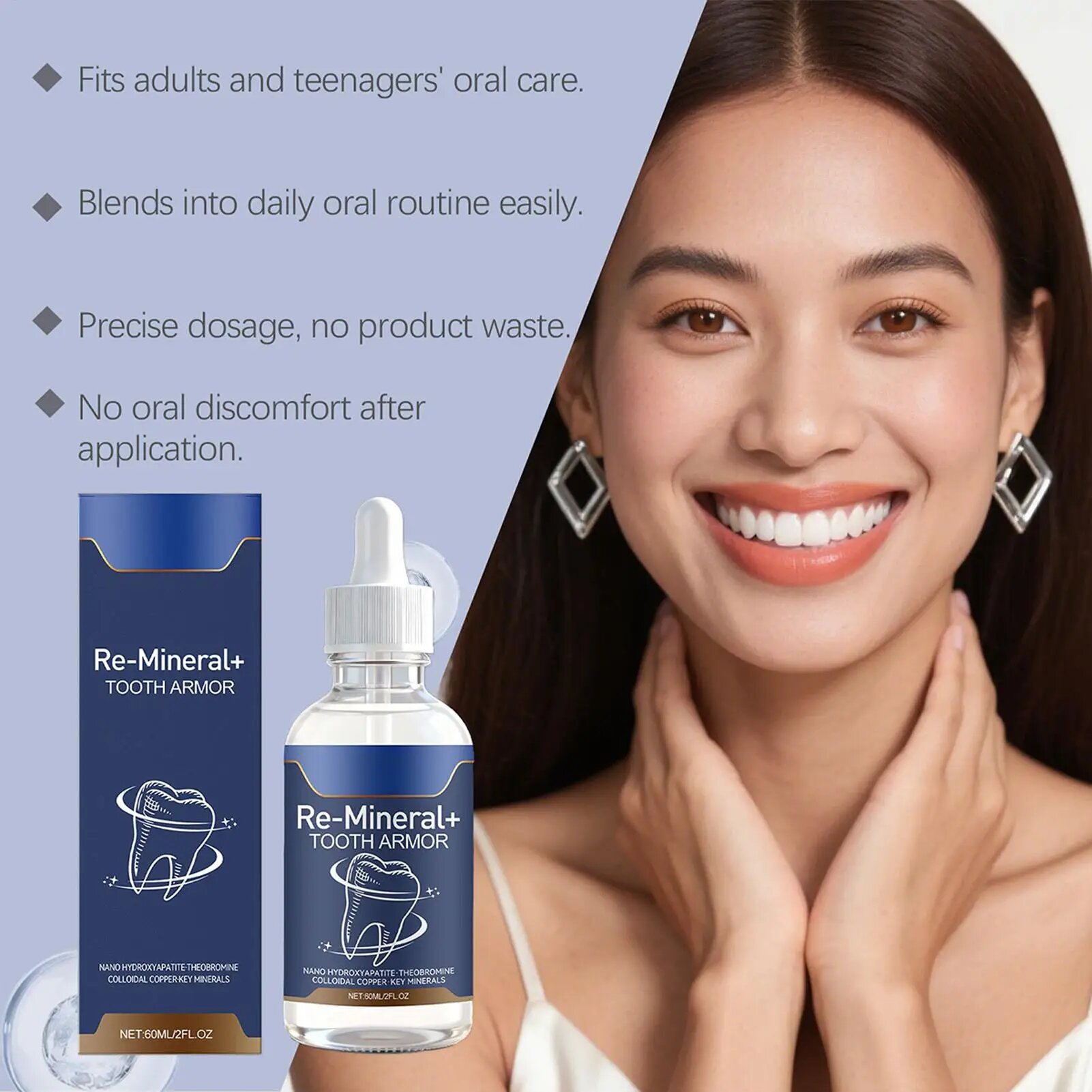 Enamel Repair Serum - Re-Mineral+ Sérum Réparateur d'Émail Dentaire 60ml