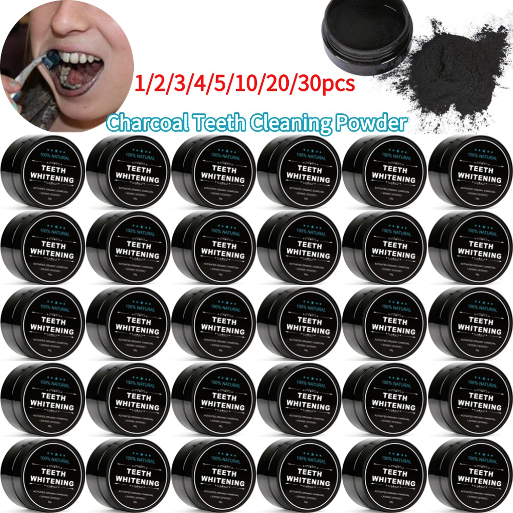 Teeth Whitening Activated Organic Charcoal - Poudre de blanchiment des dents, charbon
