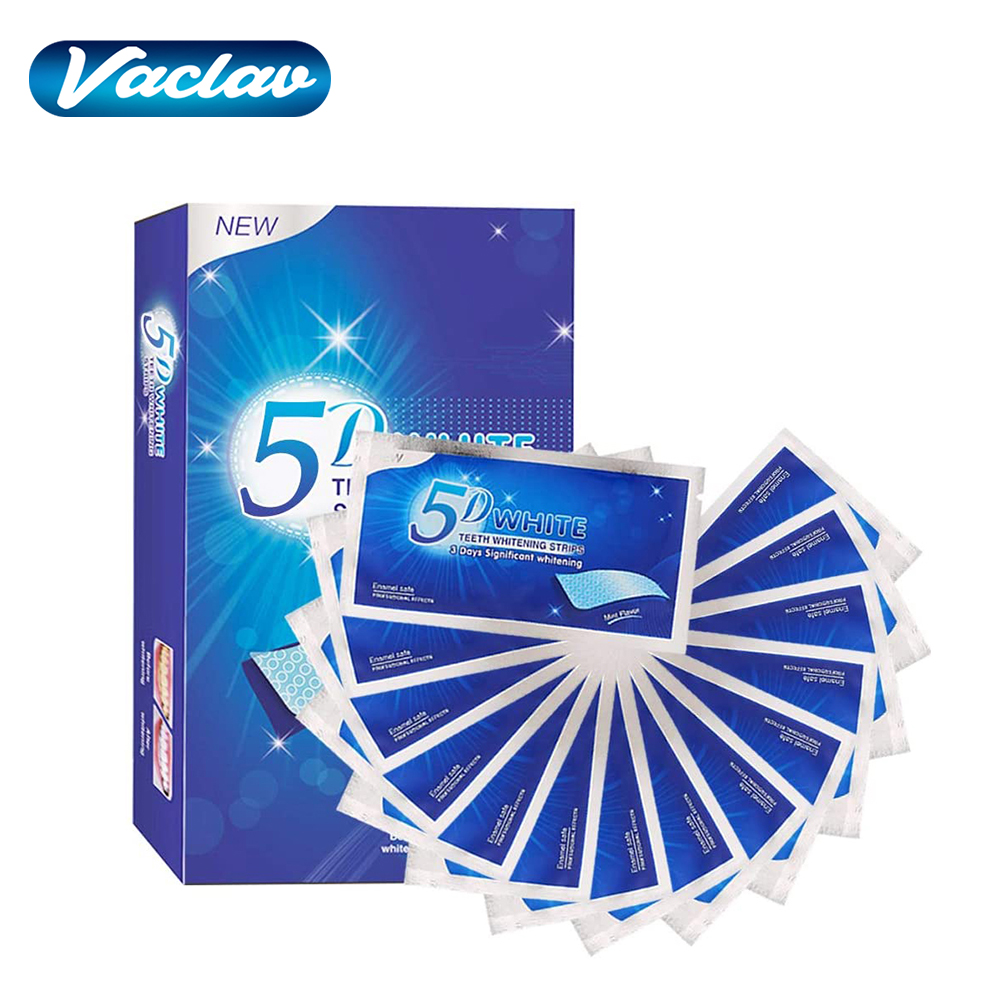 Teeth Whitening Gel Refills - Bandelettes blanchissantes 5D pour les dents,