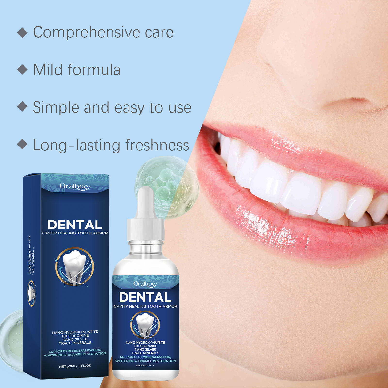 Soin dentaire liquide, réparat - Enamel Repair Serum avis et prix