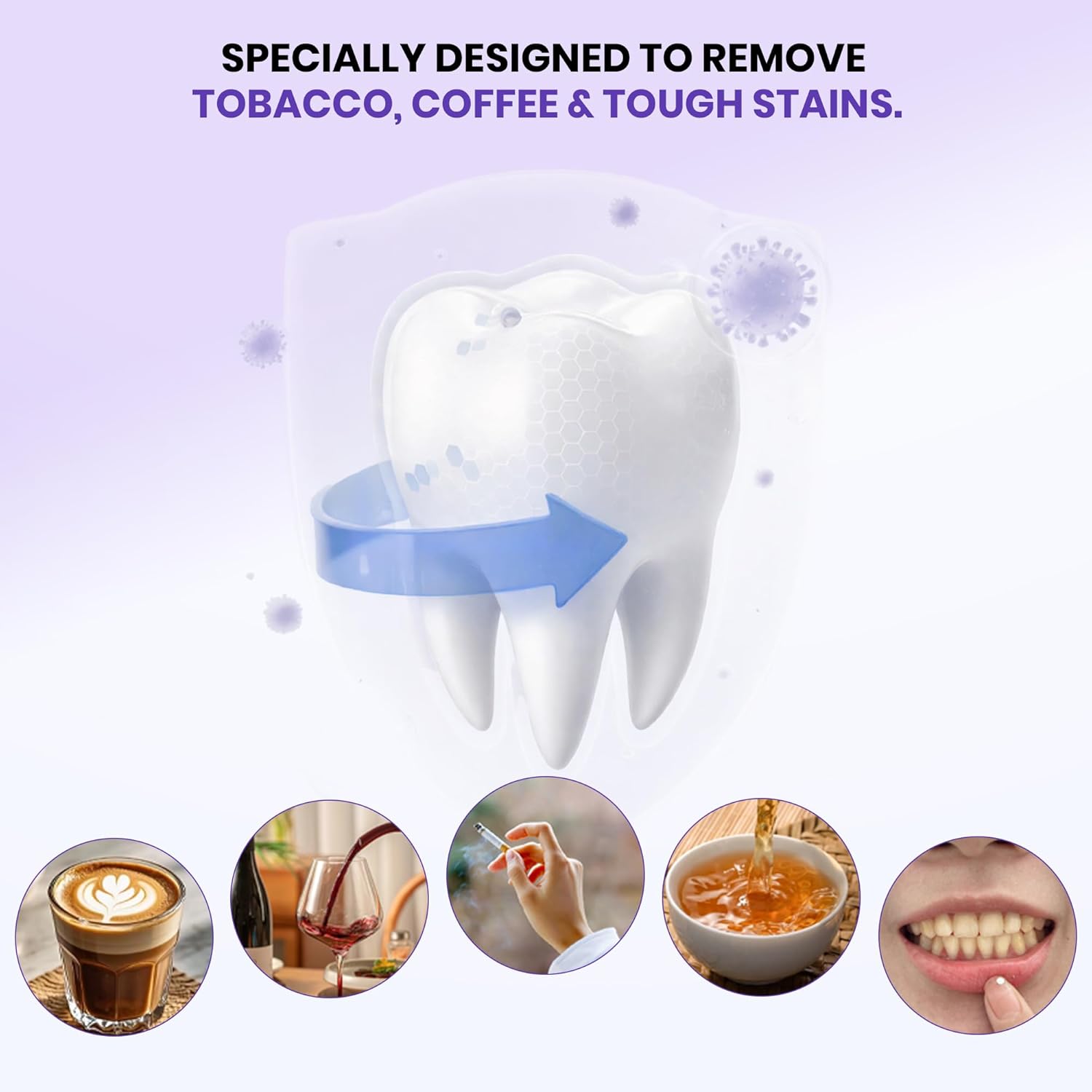 Bandes blanchissantes violette - Teeth Whitening At Home avis et prix
