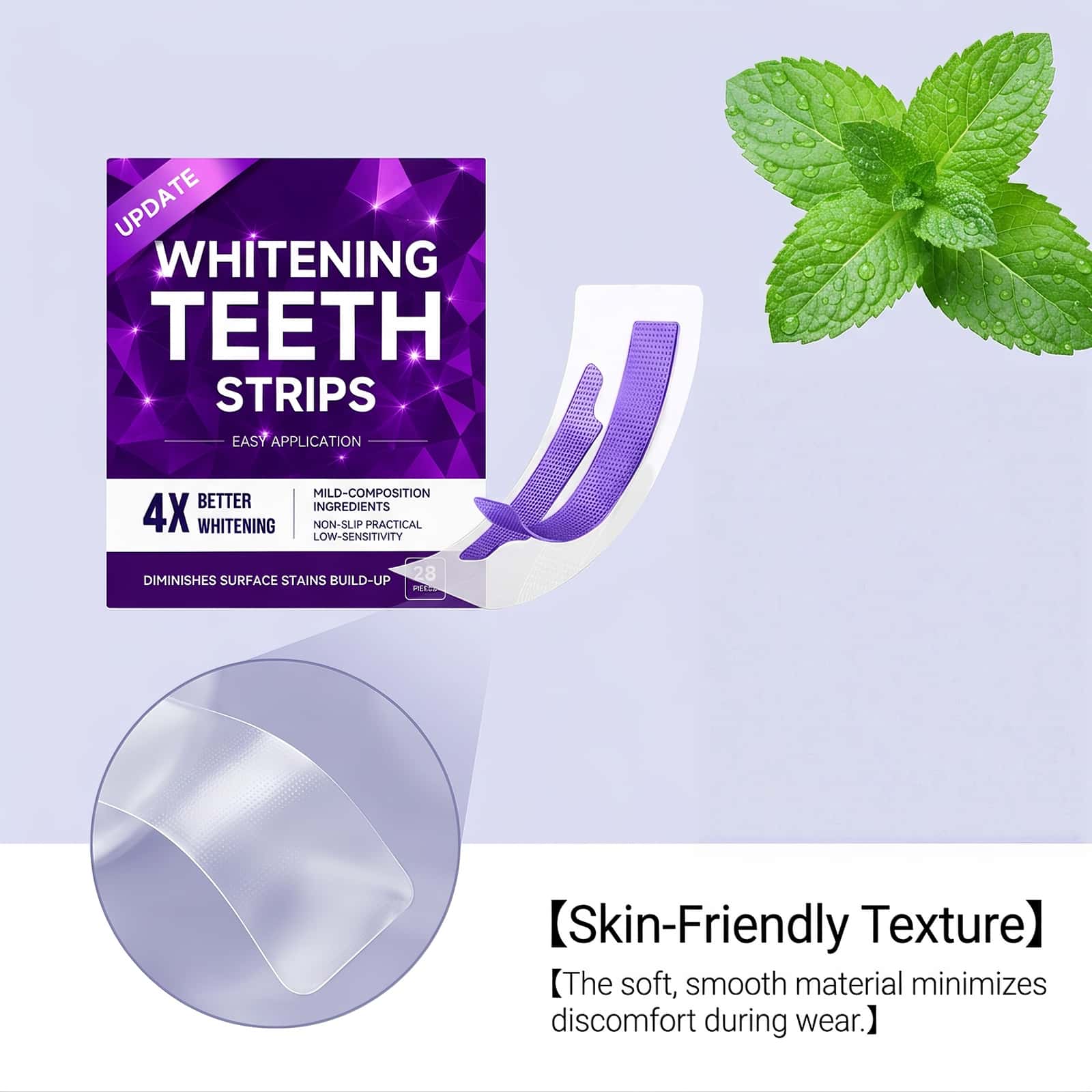 Bandes blanchissantes violette - Teeth Whitening Gel Refills avis et prix