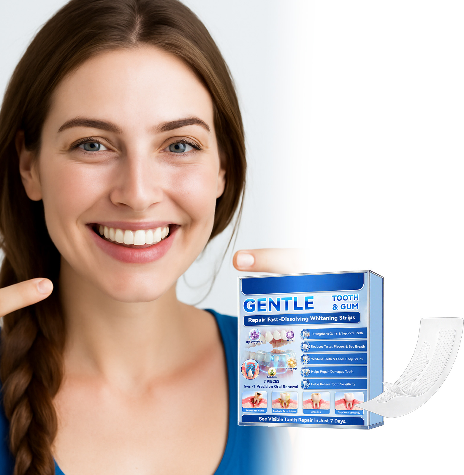 Bandes blanchissantes pour les - Teeth Whitening Results avis et prix