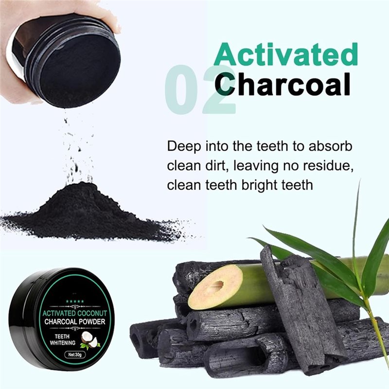 【FAVORIS DES CLIENTS】Poudre bl - Teeth Whitening Activated Organic Charcoal avis et prix