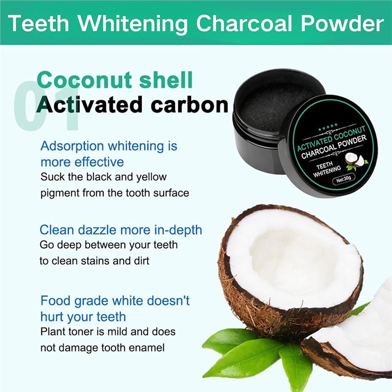 【FAVORIS DES CLIENTS】Poudre bl - Teeth Whitening Activated Organic Charcoal avis et prix