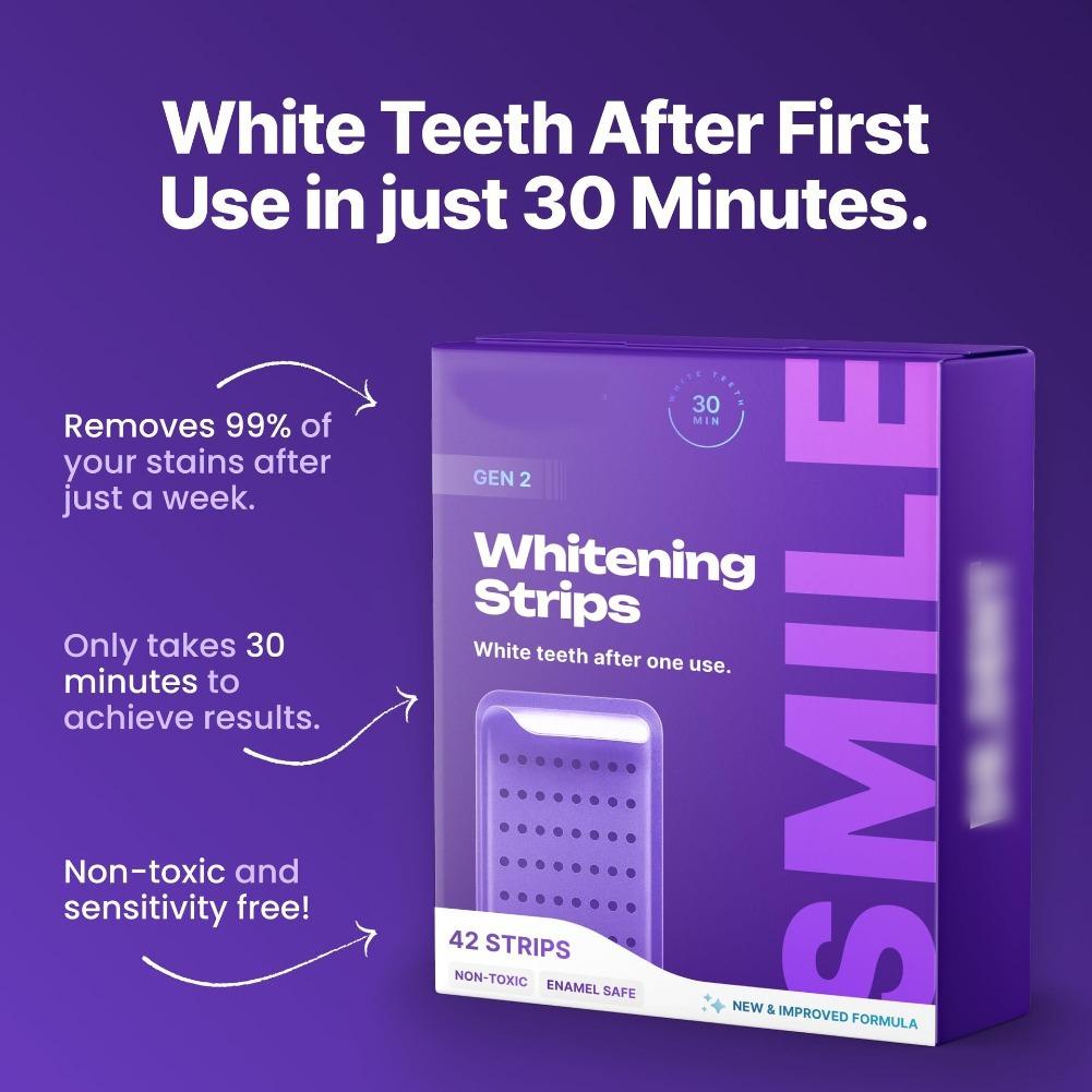 Lot de 42 bandes blanchissante - Teeth Whitening Gel Refills avis et prix