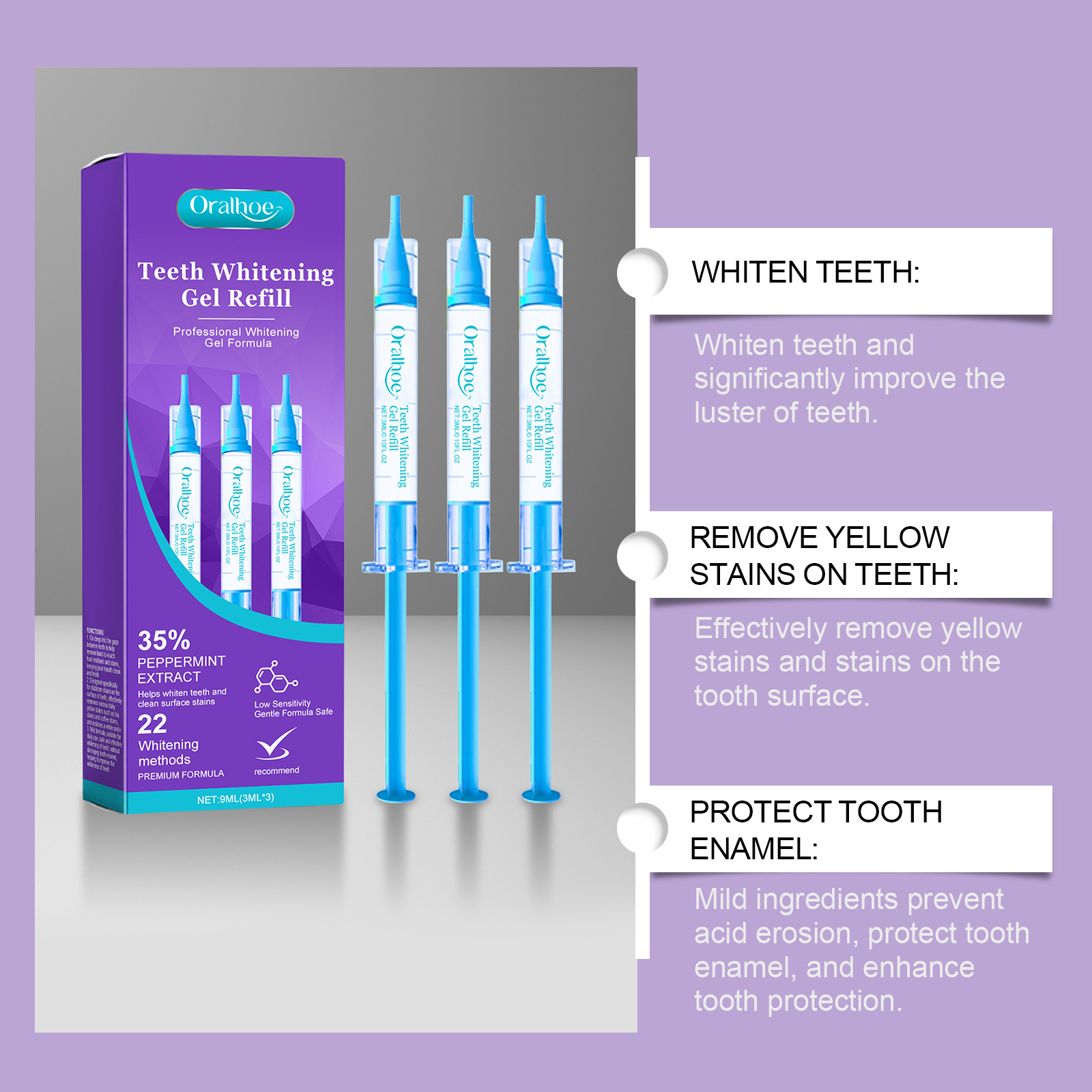 Recharge de gel blanchissant p - Teeth Whitening Gel Refills avis et prix