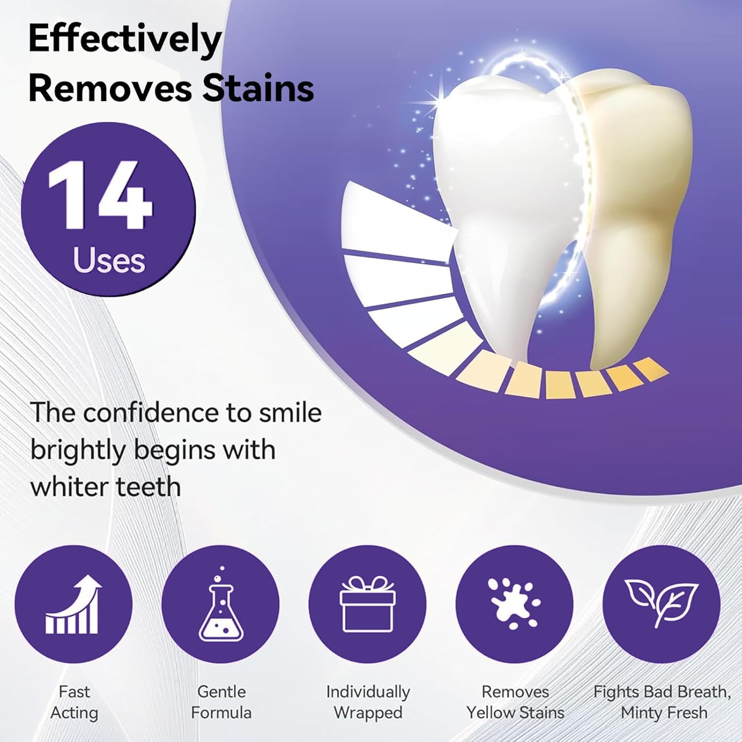 7 bandes blanchissantes violet - Teeth Whitening Gel Refills avis et prix