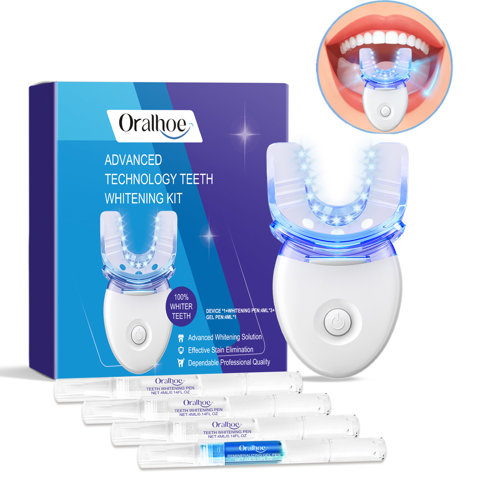 Kit professionnel de lumière L - Teeth Whitening Results avis et prix