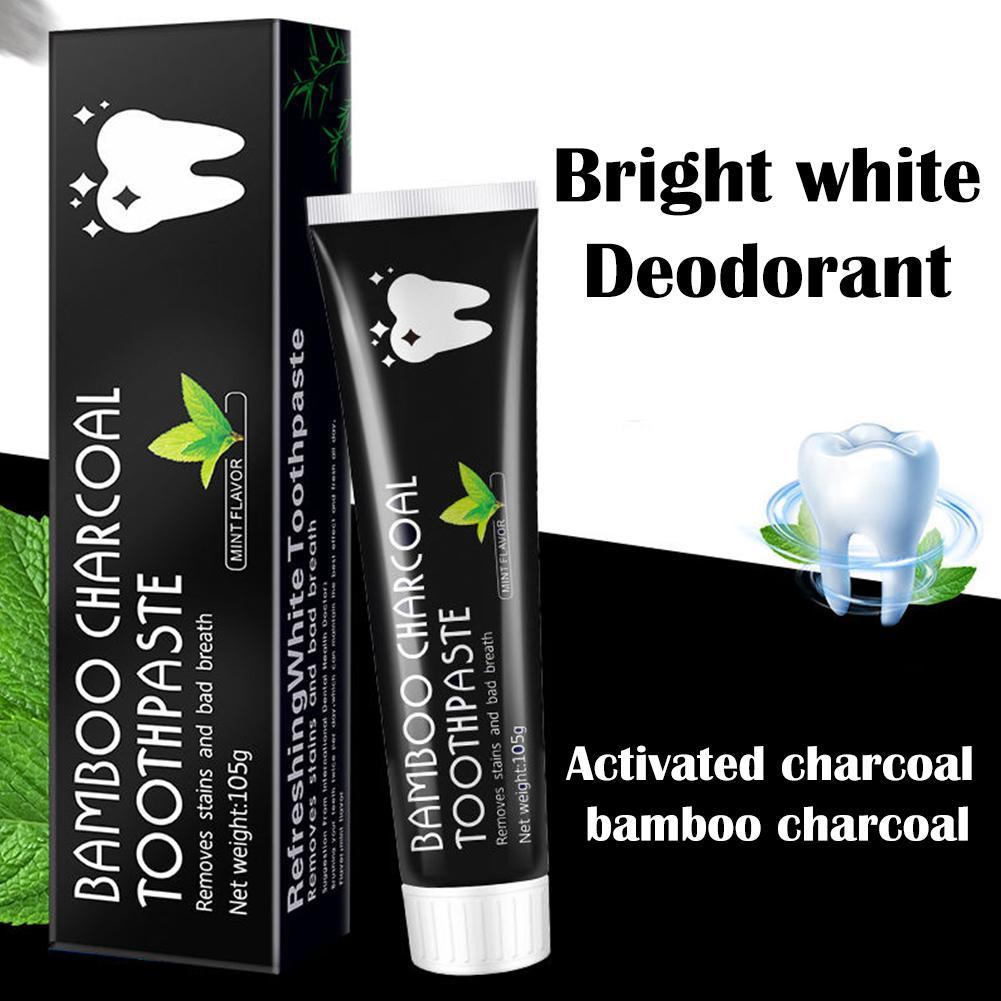 Dentifrice au charbon de bambo - Teeth Whitening Activated Organic Charcoal avis et prix