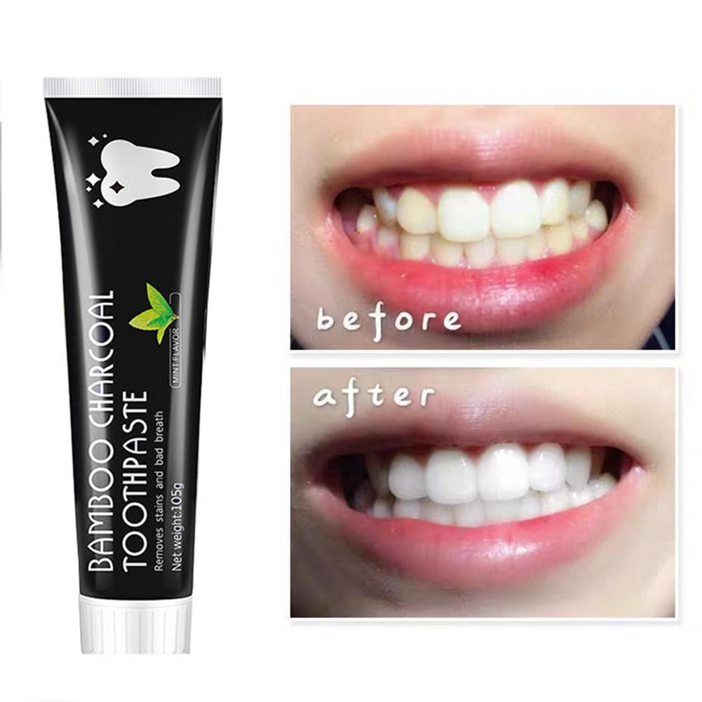 Dentifrice au charbon de bambo - Teeth Whitening Activated Organic Charcoal avis et prix
