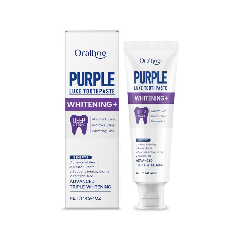 Dentifrice blanchissant violet - Teeth Whitening At Home avis et prix